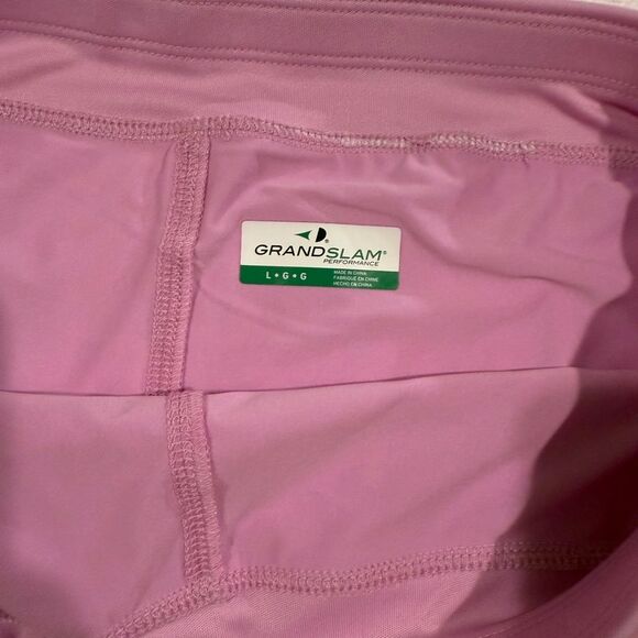 Grand Slam Performance Women’s Pink & Back Print Tennis Athletic Skort Large - Picture 2 of 8